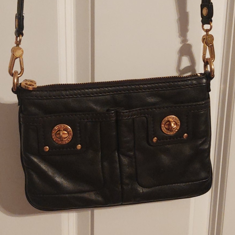 Crossbody black leather Marc Jacobs
